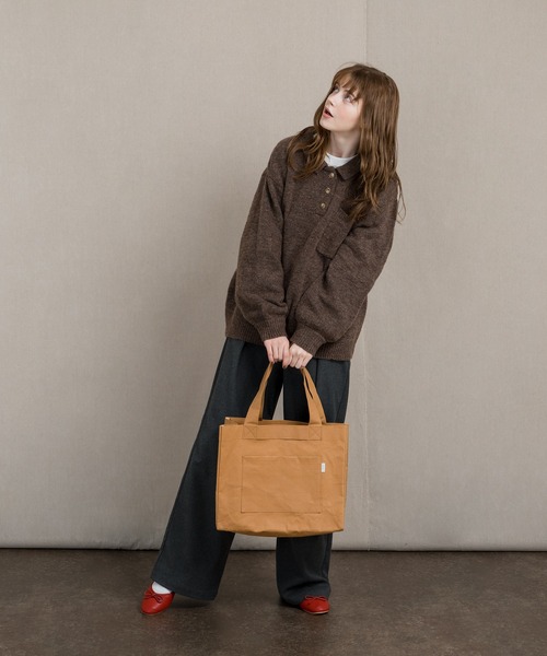 MUHET（ミュエータ）の「ポロニット（ニット/セーター・レディース・ブラウン/ブルー/ライトグリーン・SMALL/MEDIUM/LARGE）」の16枚目の写真