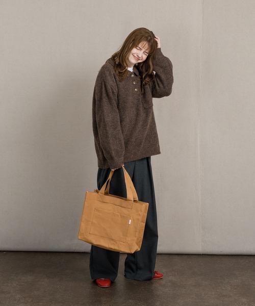 MUHET（ミュエータ）の「ポロニット（ニット/セーター・レディース・ブラウン/ブルー/ライトグリーン・SMALL/MEDIUM/LARGE）」の19枚目の写真