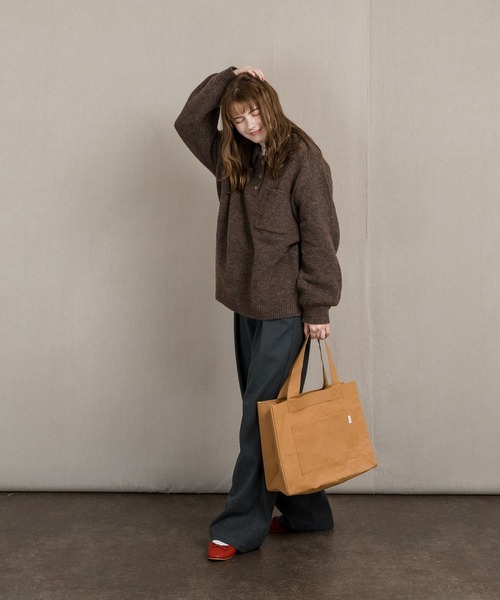 MUHET（ミュエータ）の「ポロニット（ニット/セーター・レディース・ブラウン/ブルー/ライトグリーン・SMALL/MEDIUM/LARGE）」の20枚目の写真