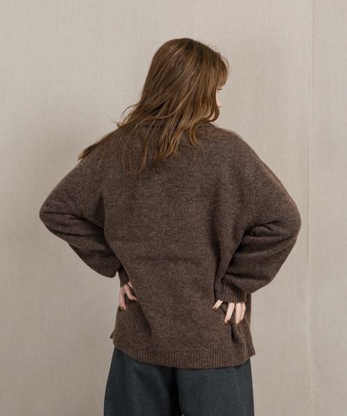 MUHET（ミュエータ）の「ポロニット（ニット/セーター・レディース・ブラウン/ブルー/ライトグリーン・SMALL/MEDIUM/LARGE）」の9枚目の写真