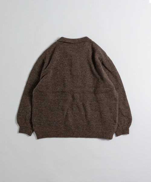 MUHET（ミュエータ）の「ポロニット（ニット/セーター・レディース・ブラウン/ブルー/ライトグリーン・SMALL/MEDIUM/LARGE）」の5枚目の写真