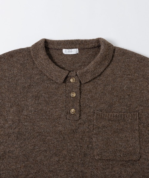 MUHET（ミュエータ）の「ポロニット（ニット/セーター・レディース・ブラウン/ブルー/ライトグリーン・SMALL/MEDIUM/LARGE）」の6枚目の写真