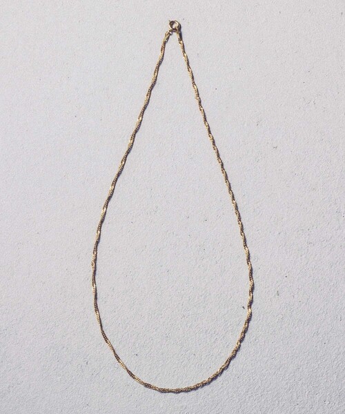 and cloud（アンドクラウド）の「Screw Chain Necklace S（ネックレス・レディース・ブラック/シルバー/イエローゴールド・FREE）」の3枚目の写真