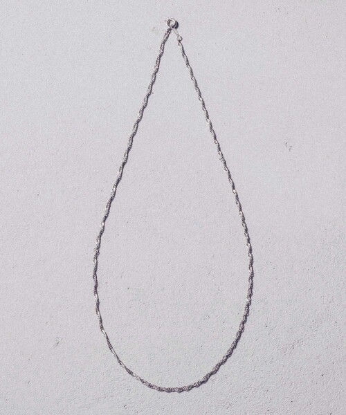 and cloud（アンドクラウド）の「Screw Chain Necklace S（ネックレス・レディース・ブラック/シルバー/イエローゴールド・FREE）」の4枚目の写真