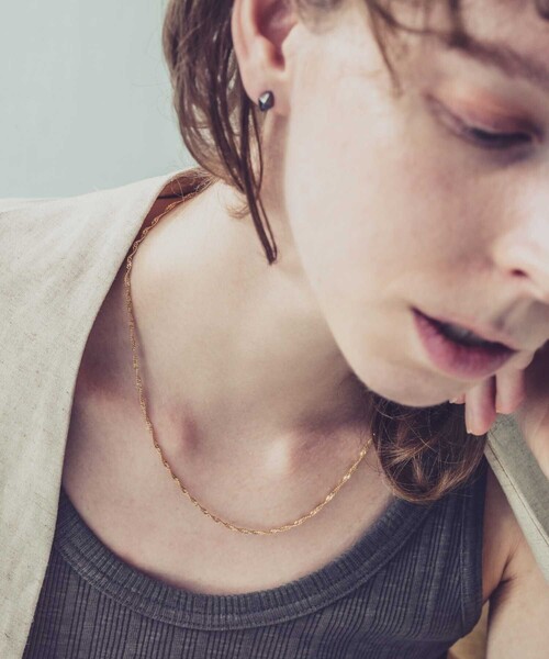 and cloud（アンドクラウド）の「Screw Chain Necklace S（ネックレス・レディース・ブラック/シルバー/イエローゴールド・FREE）」の10枚目の写真