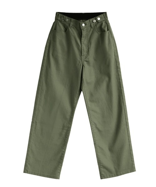 zootie（ズーティー）の「ウエストボタン ストレッチパンツ［ツイル］（その他パンツ・レディース・アイボリー/カーキ/ブラック/オレンジ/ベージュ/ブラウン・L/M）」の18枚目の写真