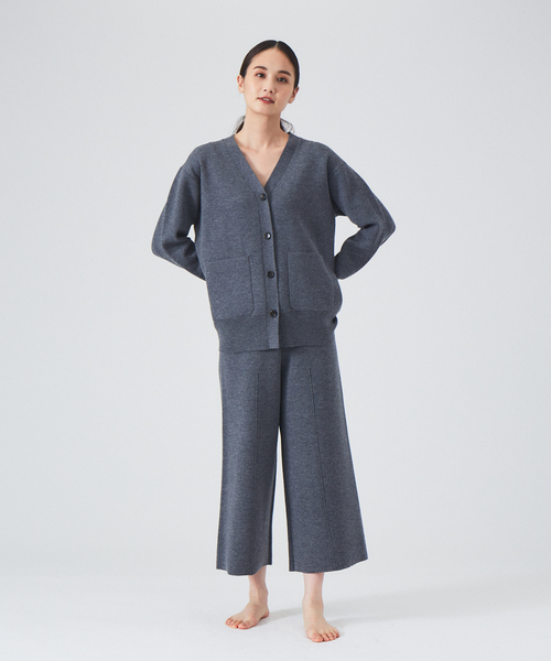 qualite(カリテ)の「【WEB・一部店舗限定】圧縮ニットカーディガン◇セットアップ対応(カーディガン/ボレロ・レディース・サックスブルー/チャコールグレー・フリー)」の15枚目の写真