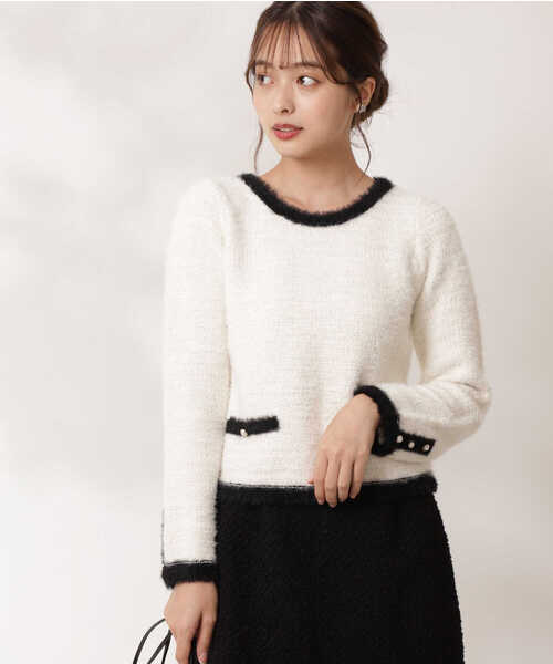 PROPORTION BODY DRESSING(プロポーションボディドレッシング)の「ラメフェザーニット / 1211270108(ニット/セーター・レディース・グレー/ホワイト系その他・FREE)」の17枚目の写真