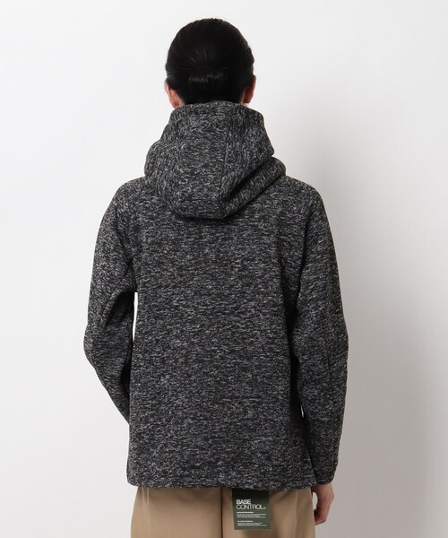 BASECONTROL（ベースコントロール）の「◆ニットフリース ボリュームネック プルオーバーパーカー（パーカー・メンズ・チャコールグレー/ブラック/アイボリー・01/02/03）」の6枚目の写真