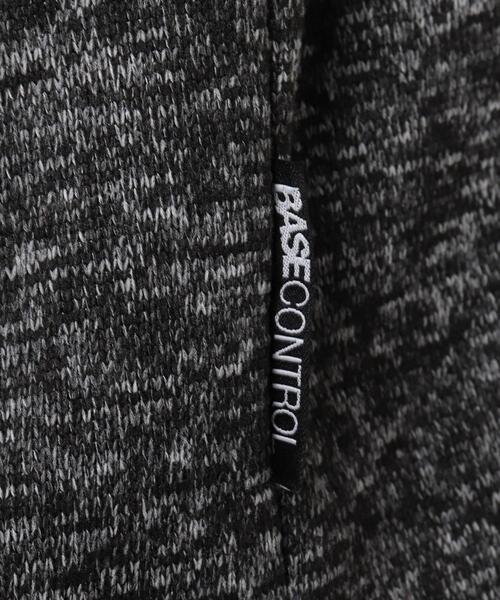 BASECONTROL（ベースコントロール）の「◆ニットフリース ボリュームネック プルオーバーパーカー（パーカー・メンズ・チャコールグレー/ブラック/アイボリー・01/02/03）」の9枚目の写真