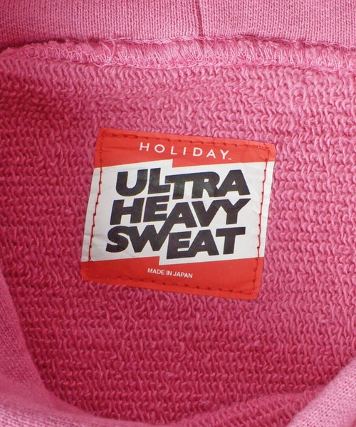 HOLIDAY(ホリデイ)の「ULTRA HEAVY SWEAT HOODIE (HLD) ウルトラヘビースウェットフーディ (HLD)(パーカー・レディース・ピンク・ONE SIZE)」の4枚目の写真