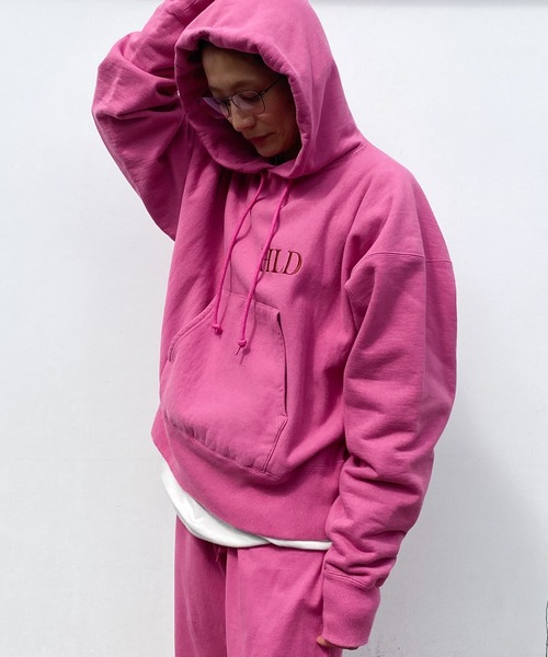 HOLIDAY(ホリデイ)の「ULTRA HEAVY SWEAT HOODIE (HLD) ウルトラヘビースウェットフーディ (HLD)(パーカー・レディース・ピンク・ONE SIZE)」の6枚目の写真