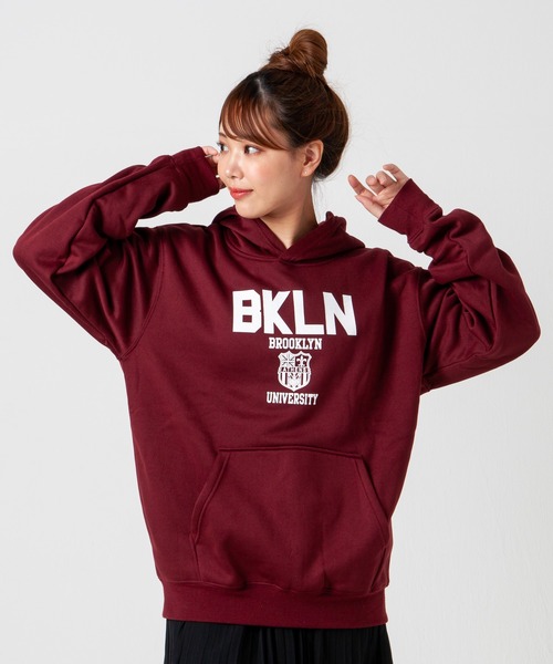 GGD（ジージーディー）の「レトロ プリント 裏起毛 パーカー（パーカー・レディース・ブルー/ブラック系/ブラック/グレー/グレー系/ブルー系/ブラウン/イエロー/グリーン/ブルー系2/ブルー系1/ブラック系4/グレー系3/レッド系/グレー系2/レッド系1/ブルー系4/ブルー系3/ホワイト/ブラック系3/グレー系1/ブラック系2/レッド/ブラック系1・M/L/LL）」の22枚目の写真