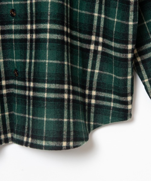 WEGO（ウィゴー）の「WEGO/チェックCPOルーズシャツ（シャツ/ブラウス・メンズ・ベージュ系その他2/グリーン系その他2・MEDIUM/LARGE）」の5枚目の写真