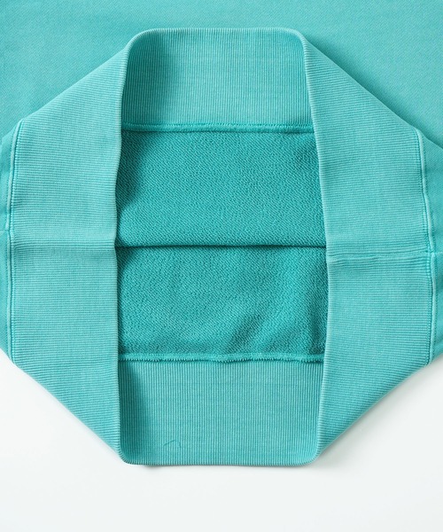 X-girl（エックスガール）の「PIGMENT DYED CREW SWEAT TOP（スウェット・レディース・ブラック/グリーン・M/L）」の10枚目の写真