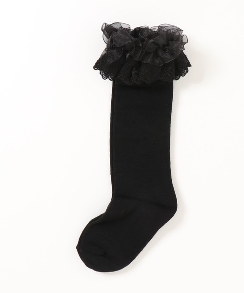 Rora（ローラ）の「ブリーズ ハイソックス (2color)  14cm~22cm（ソックス/靴下・キッズ・ホワイト/ブラック・18.0cm/16.0cm/20.0cm/14.0cm）」の7枚目の写真