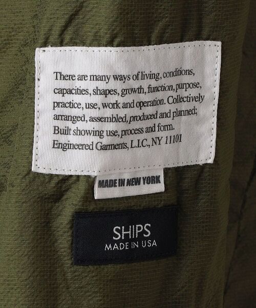 Engineered Garments（エンジニアードガーメンツ）の「【SHIPS別注】ENGINEERED GARMENTS: DAYTON SHIRT NYLON MICRO RIPSTOP（ブルゾン・メンズ・オリーブ/ブラック・LARGE/X-SMALL/SMALL/MEDIUM）」の11枚目の写真