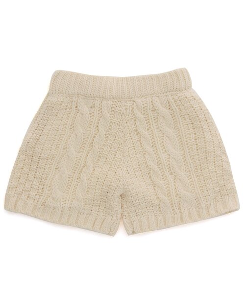 BREEZE(ブリーズ)の「ケーブルニットショートパンツ(その他パンツ・キッズ・アイボリー/ブラウン・120/110/140/130/90/100/80)」の8枚目の写真