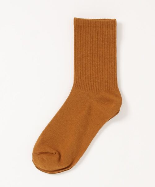 「kakko」(カッコ)の「レディース カラーリブソックス クルー丈(ソックス/靴下・レディース・レッド/ピンク/ブラウン/ターコイズブルー/イエロー/オレンジ/ブルー/グリーン/ライトパープル/ホワイト/ダークグリーン/ブラック/ライトブルー/スカイブルー/パープル/サーモンピンク/フューシャピンク/黄緑系/ライトグリーン/ライトオレンジ系・FREE)」の1枚目の写真