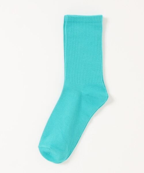 「kakko」(カッコ)の「レディース カラーリブソックス クルー丈(ソックス/靴下・レディース・レッド/ピンク/ブラウン/ターコイズブルー/イエロー/オレンジ/ブルー/グリーン/ライトパープル/ホワイト/ダークグリーン/ブラック/ライトブルー/スカイブルー/パープル/サーモンピンク/フューシャピンク/黄緑系/ライトグリーン/ライトオレンジ系・FREE)」の10枚目の写真
