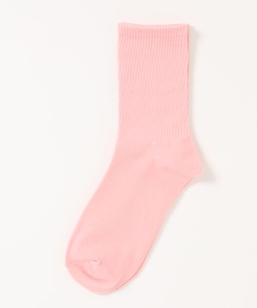 「kakko」(カッコ)の「レディース カラーリブソックス クルー丈(ソックス/靴下・レディース・レッド/ピンク/ブラウン/ターコイズブルー/イエロー/オレンジ/ブルー/グリーン/ライトパープル/ホワイト/ダークグリーン/ブラック/ライトブルー/スカイブルー/パープル/サーモンピンク/フューシャピンク/黄緑系/ライトグリーン/ライトオレンジ系・FREE)」の21枚目の写真