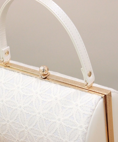 utatane(ウタタネ)の「草履バッグ 日本製レース(和装小物・レディース・ホワイト・FREE)」の5枚目の写真