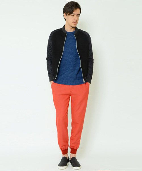 KATHARINE HAMNETT LONDON (キャサリンハムネットロンドン)の「MIX LINEN PULLOVER / ミックスリネンプルオーバーニット(ニット/セーター・メンズ・ホワイト/ブルー・LARGE/MEDIUM)」の10枚目の写真