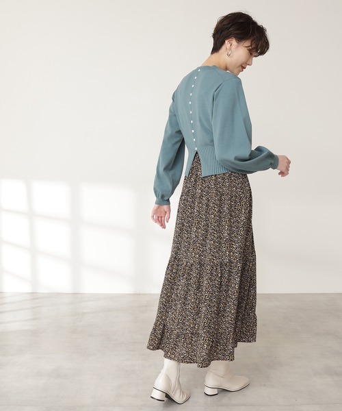 N.(N. Natural Beauty Basic)(エヌエヌナチュラルビューティーベーシック)の「◆プリントティアードスカート(スカート・レディース・ホワイト系その他/ブラック系その他・MEDIUM)」の13枚目の写真