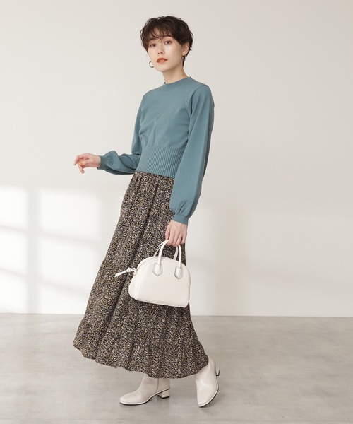 N.(N. Natural Beauty Basic)(エヌエヌナチュラルビューティーベーシック)の「◆プリントティアードスカート(スカート・レディース・ホワイト系その他/ブラック系その他・MEDIUM)」の7枚目の写真