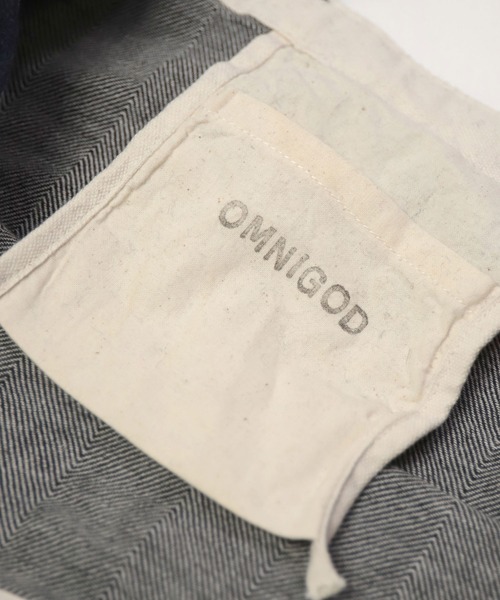 OMNIGOD（オムニゴッド）の「[OMNIGOD / オムニゴッド] コットンウールグロッサリーバッグ（ショルダーバッグ・レディース・ネイビー・FREE）」の7枚目の写真