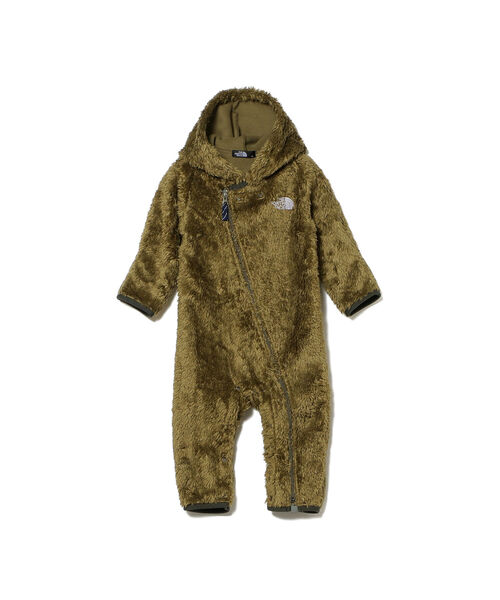 こども ビームス（コドモビームス）の「THE NORTH FACE / ベビー シェルパ フリーススーツ 21（80～90㎝）（サロペット/オーバーオール・キッズ・オリーブ/レッド系その他・ONE SIZE）」の2枚目の写真