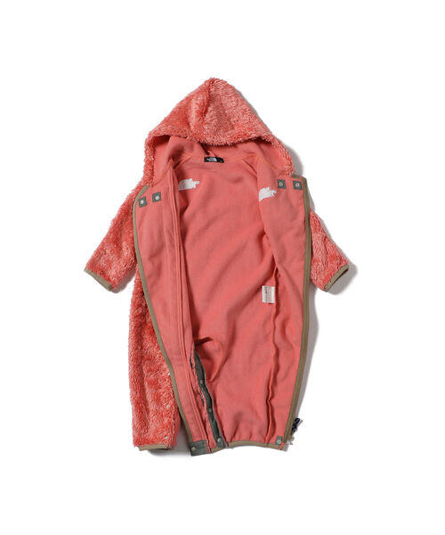 こども ビームス（コドモビームス）の「THE NORTH FACE / ベビー シェルパ フリーススーツ 21（80～90㎝）（サロペット/オーバーオール・キッズ・オリーブ/レッド系その他・ONE SIZE）」の7枚目の写真