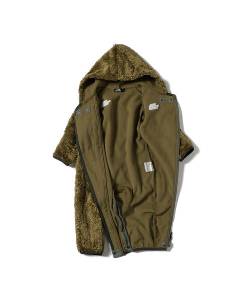 こども ビームス（コドモビームス）の「THE NORTH FACE / ベビー シェルパ フリーススーツ 21（80～90㎝）（サロペット/オーバーオール・キッズ・オリーブ/レッド系その他・ONE SIZE）」の10枚目の写真