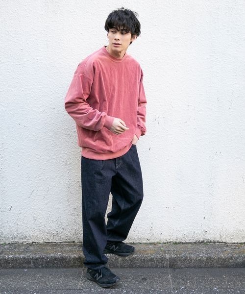 LOWRYS FARM（ローリーズファーム）の「コーデュロイドロップクルー　262817（その他トップス・メンズ・ブラック/グレー/ピンク/ブルー・MEDIUM/LARGE）」の13枚目の写真