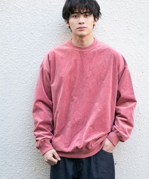 LOWRYS FARM（ローリーズファーム）の「コーデュロイドロップクルー　262817（その他トップス・メンズ・ブラック/グレー/ピンク/ブルー・MEDIUM/LARGE）」の14枚目の写真