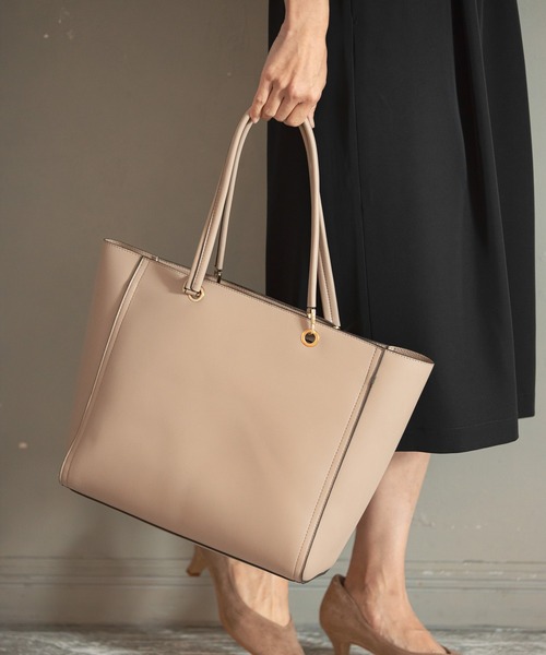 LEPSIM（レプシィム）の「【ゼロかる】キレイめA4トート　258501（トートバッグ・レディース・ブラック/ベージュ/アイボリー・ONE SIZE）」の3枚目の写真