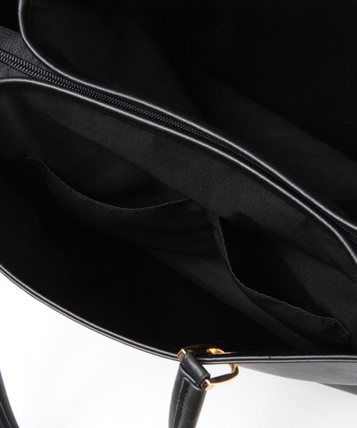 LEPSIM（レプシィム）の「【ゼロかる】キレイめA4トート　258501（トートバッグ・レディース・ブラック/ベージュ/アイボリー・ONE SIZE）」の10枚目の写真