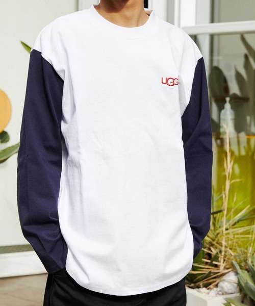 UGG（アグ）の「UGG@mos バイカラーロンT / アグ バイカラーロンティー