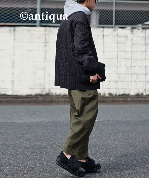 antiqua（アンティカ）の「革靴風デザインスニーカー（スニーカー・メンズ・ブラック・27/28）」の12枚目の写真