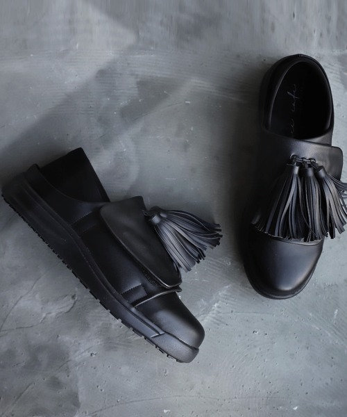 antiqua（アンティカ）の「革靴風デザインスニーカー（スニーカー・メンズ・ブラック・27/28）」の14枚目の写真