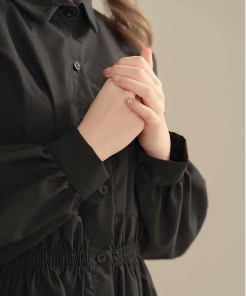 Cham.(チャム)の「シャツワンピース(シャツワンピース・レディース・ホワイト/ブラック・FREE)」の16枚目の写真