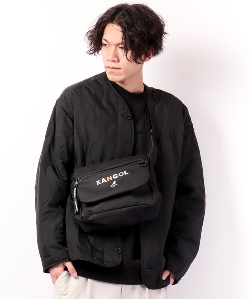 KANGOL(カンゴール)の「KANGOL ショルダーバッグ(ショルダーバッグ・レディース・ブラック/ベージュ/ブラック系その他・FREE)」の2枚目の写真