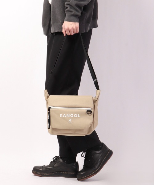 KANGOL SPORT ❣️ショルダーバッグ ベージュ/ブラック KANGOL SPORT|別注ミニショルダーバッグ – WEGO ONLINE STORE