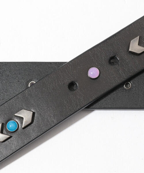 ISABEL MARANT（イザベルマラン）の「ISABEL MARANT ZAP レザーベルト（ベルト・レディース・ブラック/ライトベージュ・S/M）」の5枚目の写真