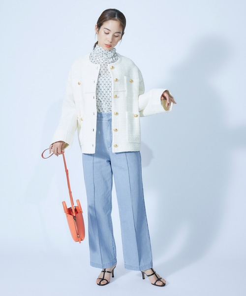 ROPE'（ロペ）の「【セットアップ対応】デニムストレートパンツ【SDGs】（デニムパンツ・レディース・ブルー系その他4・36/38）」の13枚目の写真