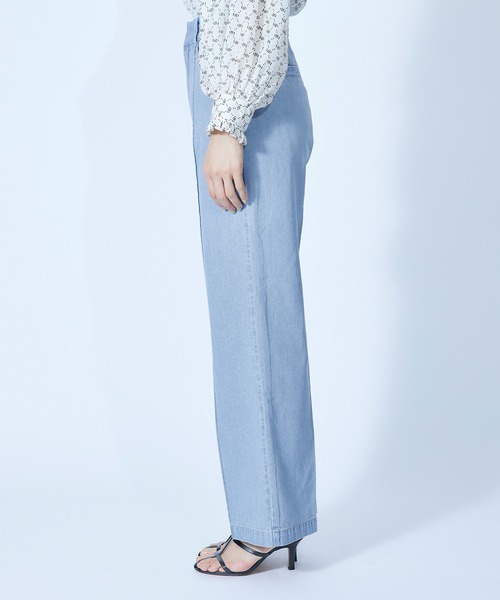 ROPE'（ロペ）の「【セットアップ対応】デニムストレートパンツ【SDGs】（デニムパンツ・レディース・ブルー系その他4・36/38）」の6枚目の写真