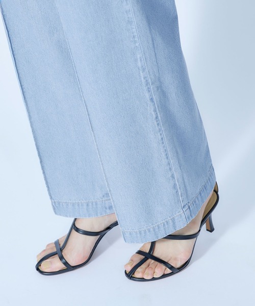 ROPE'（ロペ）の「【セットアップ対応】デニムストレートパンツ【SDGs】（デニムパンツ・レディース・ブルー系その他4・36/38）」の3枚目の写真