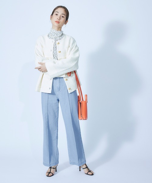 ROPE'（ロペ）の「【セットアップ対応】デニムストレートパンツ【SDGs】（デニムパンツ・レディース・ブルー系その他4・36/38）」の11枚目の写真