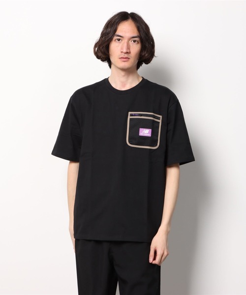 NEW BALANCE X NORITAKE コラボTシャツ ブルーポケットTシャツ セール】NB AT ポケットTシャツ（Tシャツ/カットソー）｜New