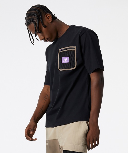 SALE【国内発送】New Balance◆メンズ ポケット付きTシャツ ニューバランス New Balance メンズ 半袖Tシャツ サイドポケット